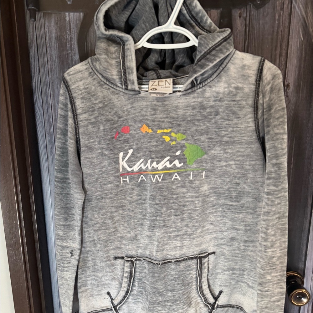 Gray Zen Kauai Hawaii Hoodie